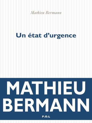 cover image of Un état d'urgence